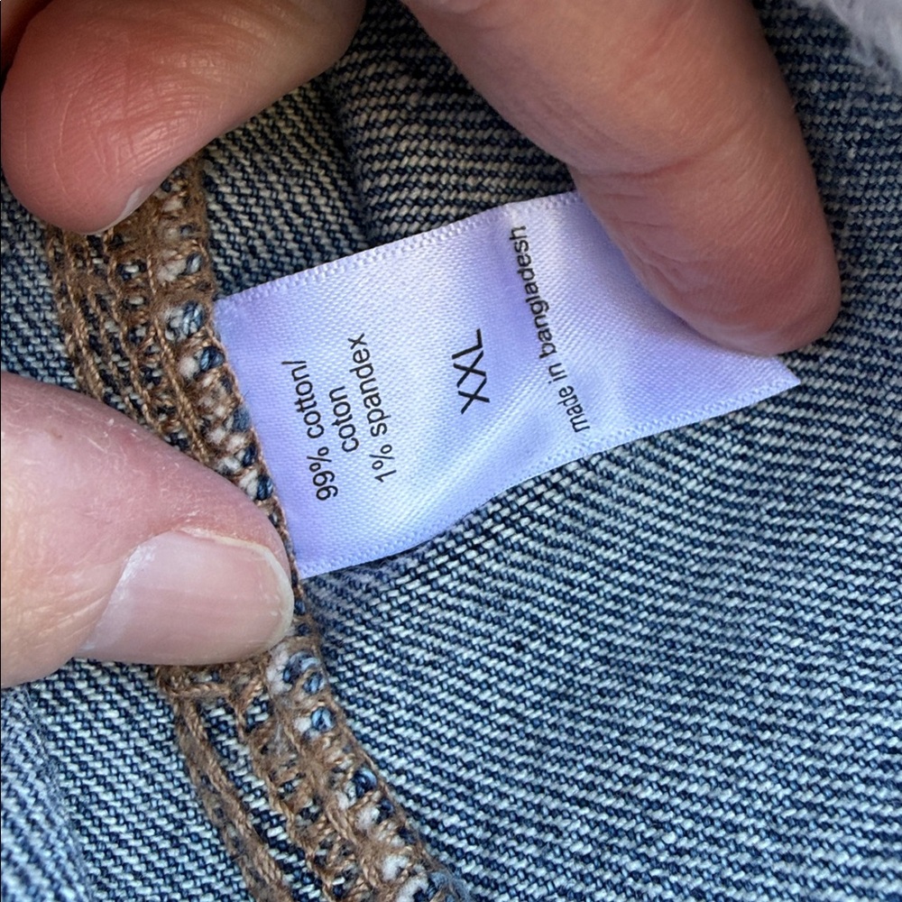 Maurices Blue Denim jean Vest XXL NEW WITH TAG - Picture 6 of 8